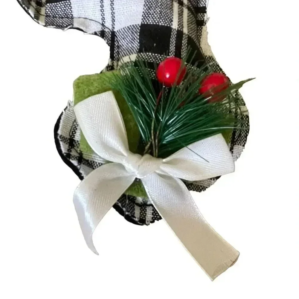 Christmas House Winter Rustic Farmhouse Decor Bohemian Ornaments Set of 3